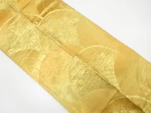 アンティーク　青海波に桐・華紋織り出し袋帯（材料）